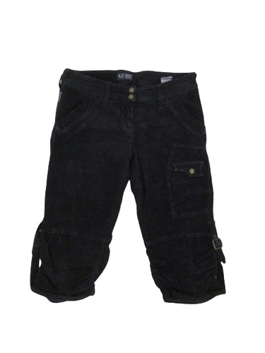 Pantacourt femme velours