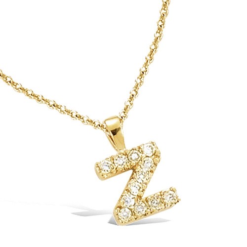 Collier pendentif alphabet - collier, "pendentif