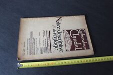 (132B) Notice descriptive et réglage Carburateur CLAUDEL