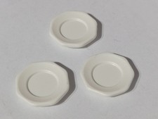 PLAYMOBIL X3 JEU ASSIETTES BLANCHES CAFÉ VICTORIEN MAISON MANOIR 70894 5300...