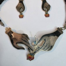 Collier émail cloisonné vintage Richard Paris