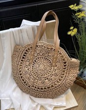 Sac Rond Marron A Bandoulière