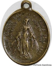Q7328 Médaille Vierge Marie Ora Pro Nobis 1900's ->Make offer