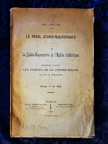 Jouin judéo maçonnerie - la, judéo-maçonnerie