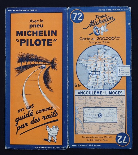 Carte michelin angouleme - carte, 72
