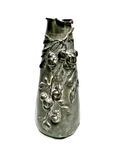 Vase art nouveau étain - art, en