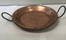 Ancien grand plat rond en