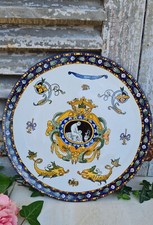 ANCIENNE ASSIETTE GIEN RENAISSANCE BLANCHE