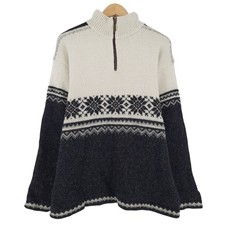 Pull Vintage Nordique Norvégien Fair Isle En Laine Pour Hommes Py6 Taille M