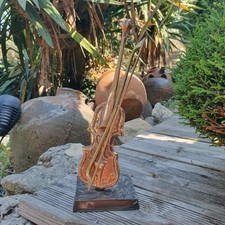 Yves LOHE - Sculpture Violon En bronze 