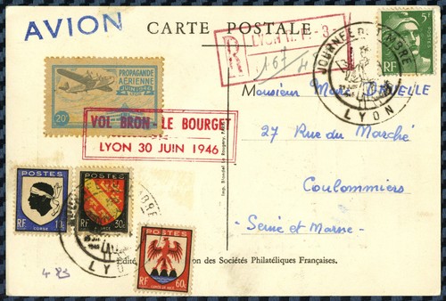 Journée timbre lyon 1946 - 1946,