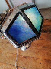 LAMPE PIROUETT CHROME ET VERRE ART DECO antique lamp pirouett