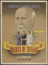 ww2 Photo Vichy Pétain CJF