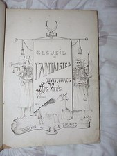 MANUSCRIT RARE REGIMENT DE ZOUAVES 1896 TUNIS MILITARIA COLONIES partitions