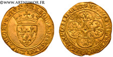 Charles VI - Écu d'or à la couronne, n.d, Paris