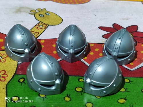 Playmobil casques - x5,