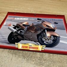 Suzuki 1300 Hayabusa 1999 fiche carte moto passion collection Atlas