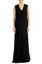 Maison Margiela 4 Women's Black V-Neck Sleeveless Maxi Dress US S IT 40