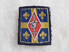 Un insigne tissu militaire " 10ème Division Blindée ".