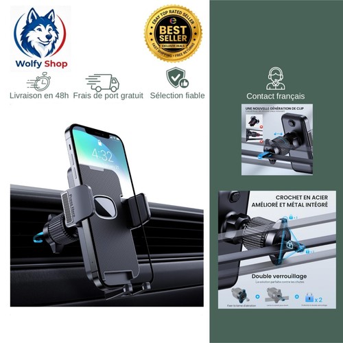 Support téléphone voiture - téléphone,
