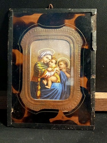 Image pieuse encadrée vierge - image,