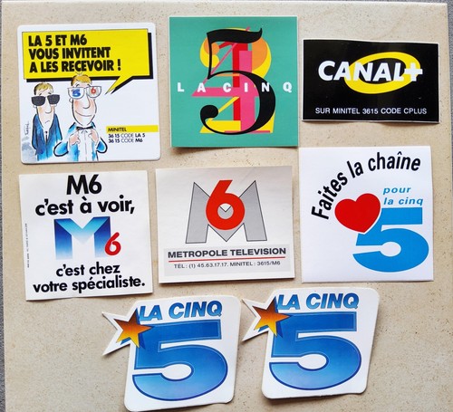 Lot autocollants la cinq - 8,