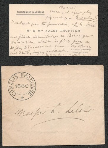 Jules truffier carte de - jules,