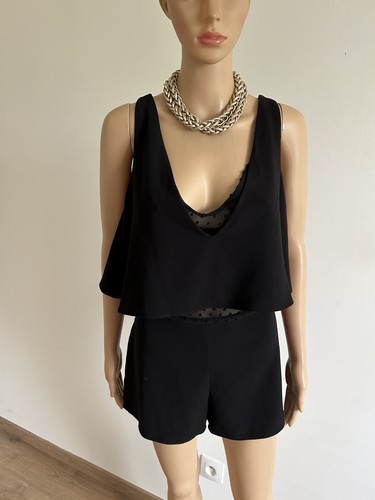 Combishort noir sans manches