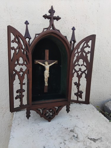 Ancien tabernacle croix jesus - ancien,