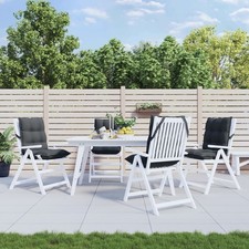 Lot de 6 Coussins de Chaise à Dossier Bas Galette Modèle de Feuille vidaXL