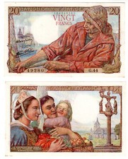 France billet francs - 20,