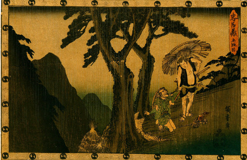 Estampe japonaise originale - estampe, de