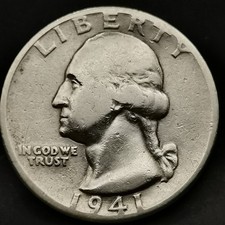 Washington quarter dollar - dollar, 1941