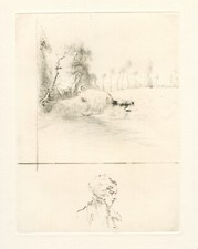 CHAHINE EDGAR GRAVURE  NON SIGNÉE NON JUSTIFIÉE UNSIGNED ETCHING ARMÉNIE