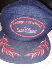 Rare casquette euro disney 1992 opening crew disneyland paris cast member 