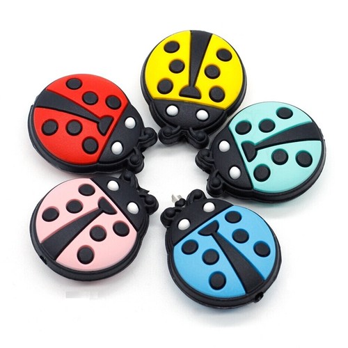 Perle silicone coccinelle 23mm - silicone,