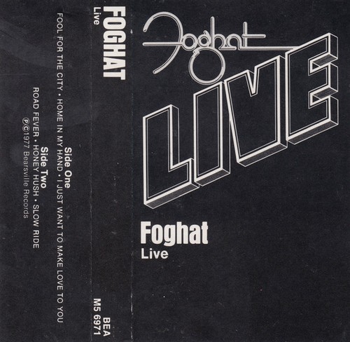 Foghat live cassette - live,