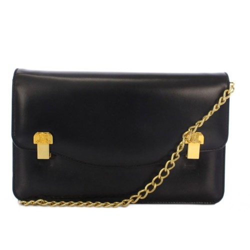 Sac bandoulière chaîne cuir