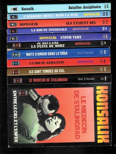 Heinz konsalik lot de dix - g.,