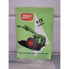 AGRIA Motoculteur 9cv Diesel - Depliant publicitaire
