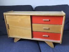 Commode meuble jouet poupée bois vintage années 50