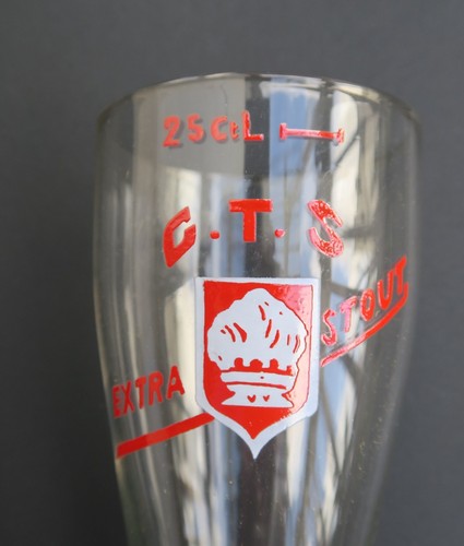 Verre bière émaillé - verre,