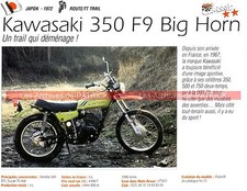KAWASAKI 350 F9 Big Horn 1972