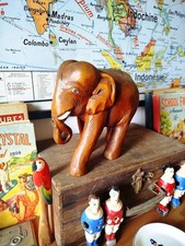 Sculpture éléphant bois