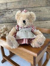 925⚜️ Petite Peluche Doudou Nounours Louise Mansen Ours Ourson Hauteur 15 Cm