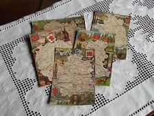 5 CARTES POSTALE .ILLUSTRATEUR DE BECASSINE PINCHON departements