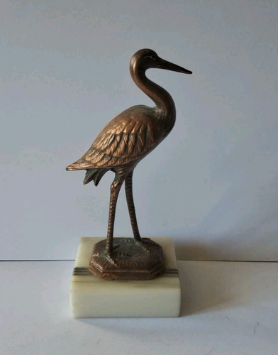 Ancienne cigogne régule socle - ancienne,