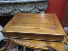 ancienne grand ecritoire pupitre en noyer epoque fin XIXe de bureau lutrin