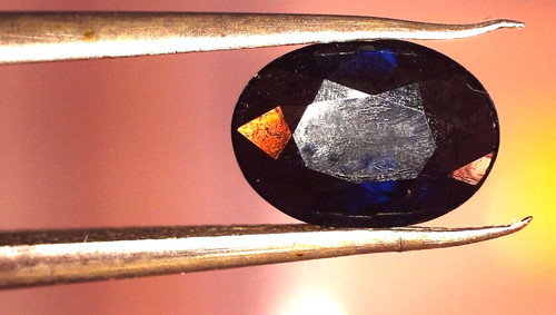 Saphir bleu naturel non