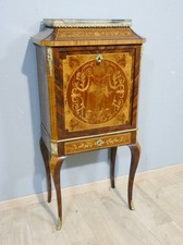 Secrétaire de dame en cabinet, bonheur du jour, palissandre, marqueterie de bois